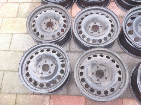 4 Stalen Velgen Opel Meriva B Astra H Vectra C 15 Inch 5x110 - 1