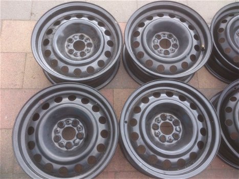 4 Stalen Velgen Citroen C8 Peugeot 807 15 Inch 5x98 - 1