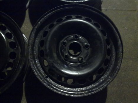 4 Stalen velgen 15 Inch Audi A4 A6 Vw Golf 5 6 Passat 5x112 - 2