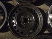 4 Stalen Velgen Opel Zafira Meriva 15 Inch 5x110 Wieldoppen - 2 - Thumbnail