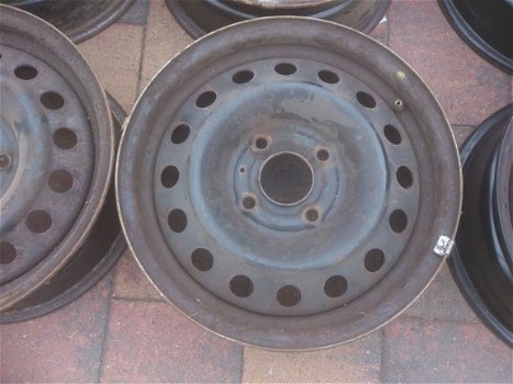 4 Stalen Velgen Nissan Primera Almera 15 Inch 4x114,3 - 2