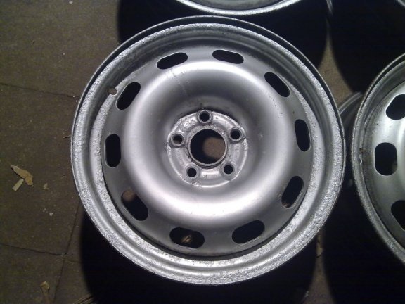 4 Stalen Velgen Vw Golf 4 Polo 6R Seat Leon 5x100 15 Inch - Afbeelding 2