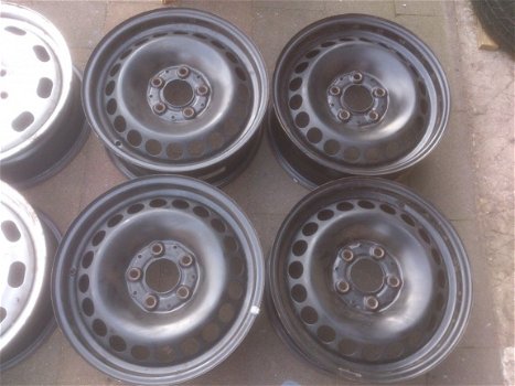 4 Stalen velgen 15 Inch Mercedes Benz W169 W245 A + B 5x112 - 1