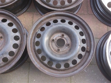 4 Stalen velgen 15 Inch Opel Vectra B Astra G Corsa C 4x100‏ - 2