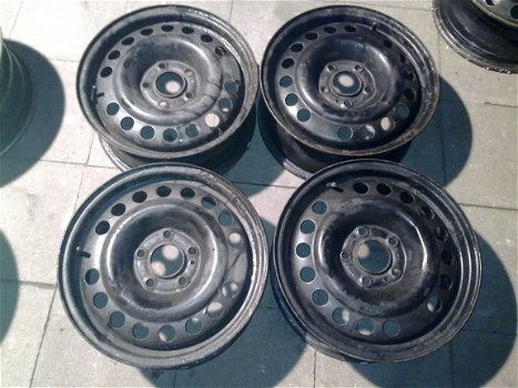 4 Stalen Velgen Opel Astra Vectra B Calibra 15 Inch 5x110 - 1