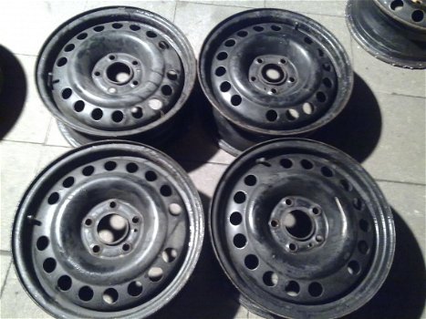 4 Stalen Velgen Opel Astra Vectra B Calibra 15 Inch 5x110 - 3