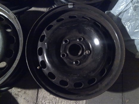 4 Stalen velgen 15 Inch Audi A4 A6 Vw Golf 5 6 Passat 5x112 - 2