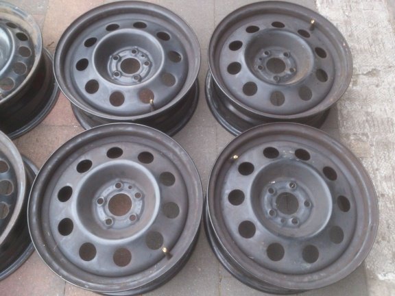4 Stalen Velgen Alfa Romeo 147 156 GT 15 Inch 5x98 - Afbeelding 3
