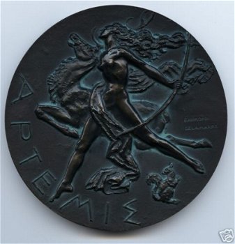 www.numismatic.nl promotion / Medaillon Penningen Munten Gulden Artemis Dammann Penningkunst - 1