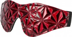 Oogmasker Rood/Zwart - One Size