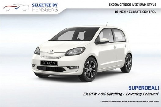 Skoda Citigo - CITIGOe iV 37 KwH / Style / EX BTW / Levering Februari - 1