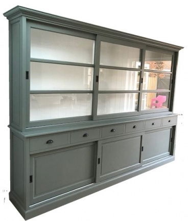 Buffetkast Uden engels groen - wit 300 x 50/40 x 220cm - nr. 1
