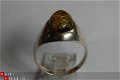 2009# R 25 Zilveren ring met Barnsteen - 1 - Thumbnail