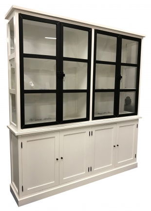 Buffetkast Wijhe wit stalen deuren 210 x 220cm - nr. 1