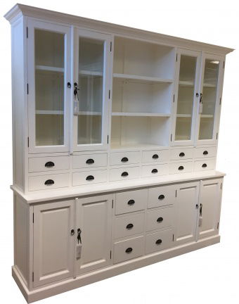 Buffetkast Baarn white wash 250 x 50/40 x 220cm - nr. 1