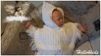50-56 baby vestje new born voor doop bolero strikjes - 8 - Thumbnail
