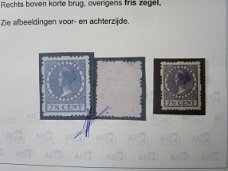 postzegels nederland r 32  1850,-e met certificaat