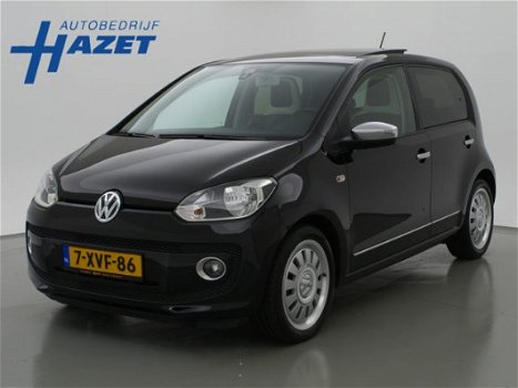 Volkswagen Up! - 1.0 HIGH UP 5-DRS + LEDER/ALCANTARA / PANORAMA / STOELVERWARMING / NAVIGATIE - 1