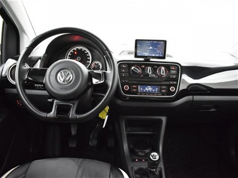 Volkswagen Up! - 1.0 HIGH UP 5-DRS + LEDER/ALCANTARA / PANORAMA / STOELVERWARMING / NAVIGATIE - 1