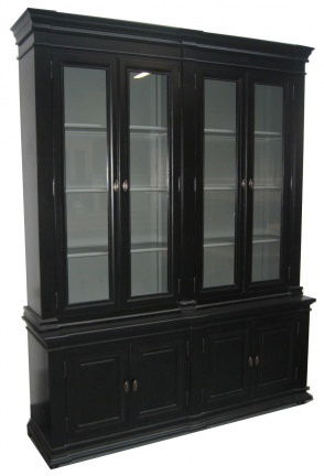 Hoge zwarte klassieke kast grijs binnen 190 x 240cm - nr. 1