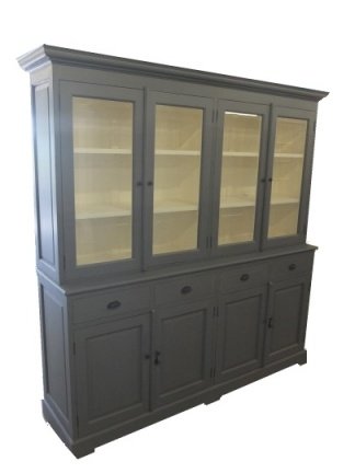 Winkelkast Haarlo grijs - wit 220 x 50/40 x 220cm - nr. 1