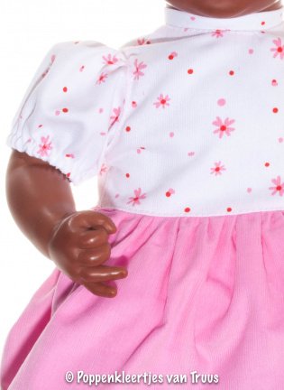 Annabel 46 cm 2 dlg. Roze/wit setje - Afbeelding 2