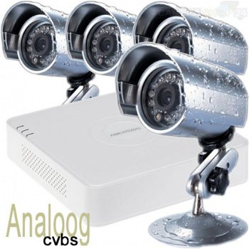 Analoog Camerasysteem Hikvision DVR met 4 Camera's - 1