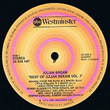 LP The best of Julian Bream - klassieke gitaar - 1