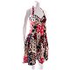 Moschino jurk - maat 40 - multicolour (zwart/beige/rood) - 3 - Thumbnail
