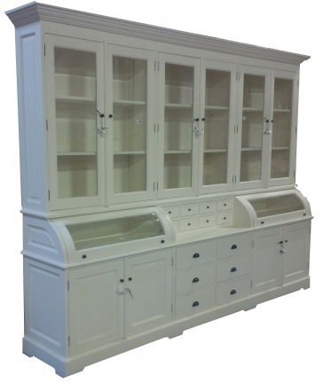 Grote white wash grutterskast met bolle kleppen 300cm gratis bezorgd - nr. 1