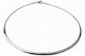 Platte Soepele Choker / Spang - 4mm - Edelstaal - Zilverkleur - 1 - Thumbnail