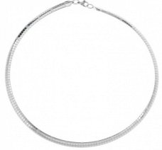 Platte Soepele Choker / Spang - 6mm - Edelstaal - Zilverkleur