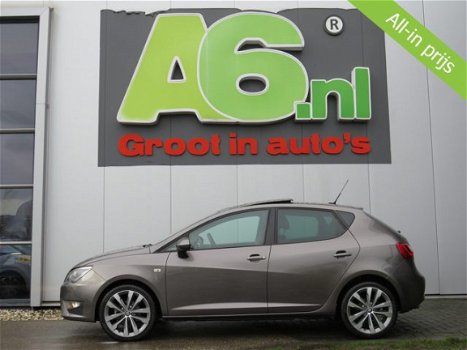 Seat Ibiza SC - 1.0 EcoTSI FR Connect Panoramadak Xenon Leder/Alcantara Stoelverw Navi Clima PDC DAB - 1