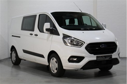 Ford Transit Custom - 2.0 TDCi 130 pk Dubbel Cabine Trend L2H1 Airco, PDC V+A, Achterklep, Cruise, B - 1