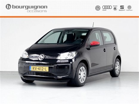 Volkswagen Up! - 1.0 BMT , Airco, Radio, Stuurbekrachtiging, Spiegelkappen rood Fabrieksgarantie tot - 1