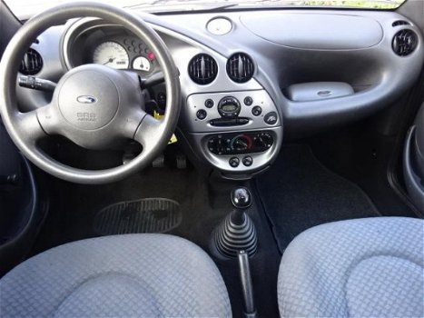 Ford Ka - 1.3 d`Eco, bj.2001, zwart, APK 08/2020, NAP uitdraai met 128909 km.kleine en zuinige auto - 1