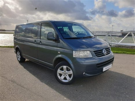 Volkswagen Transporter - 2.5 TDI 340 Highline DC Automaat/Airco/Stoelverwarming/Leder/Navi/2 schuifd - 1