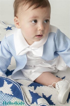 doopkleding blauw doop pakje doopsetje doopkleding Sam - Afbeelding 2