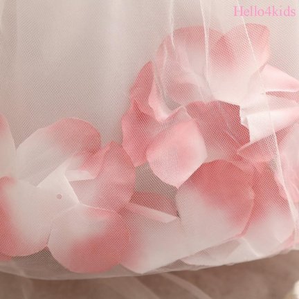roze bruidsjurkje doopjurkje feestjurkje jurkje Veerle - Afbeelding 5