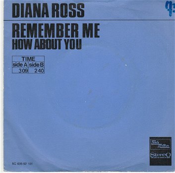 Diana Ross Remember Me & How About You - Tamla Motown 1971 - 0