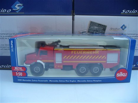 Siku 2109 Mercedes Benz Zetros Feuerwehr Brandweer Duitsland 1/50 - 1
