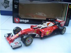 Bburago 1/18 Ferrari SF16-H S. Vettel Ray Ban F1 Formule 1