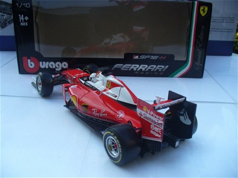 Bburago 1/18 Ferrari SF16-H S. Vettel Ray Ban F1 Formule 1 - 3