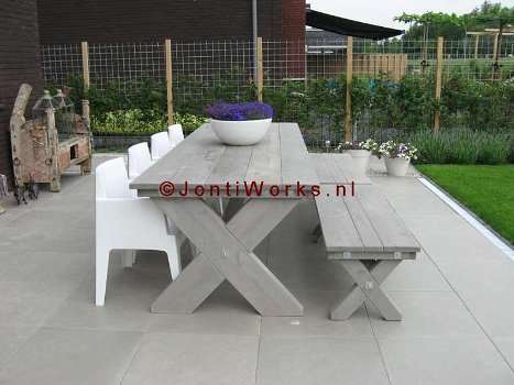 Tuintafel,diverse modellen op maat. - 3