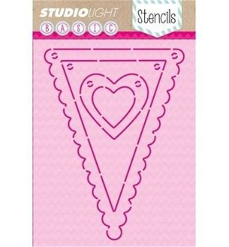 Template Studio Light Vaandel Hart - 0