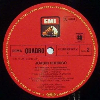 LP Rodrigo - Concierto de Aranjuez - klassieke gitaar Angel Romero - 1