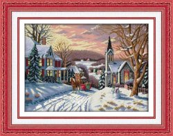 # Compleet borduurpakket; Winter evening #