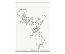 Template Clarity Stamps Girl Love Balloon - 0