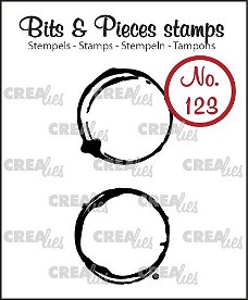 Stempel Crealies Bits and Pieces koffievlek middel No.123