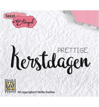 Stempel Nellie Snellen Prettige Kerstadagen - 0